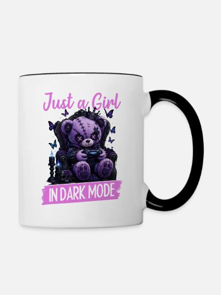Pastel Goth Soft Goth Gaming Gamer - Tasse zweifarbig - Weiß/Schwarz