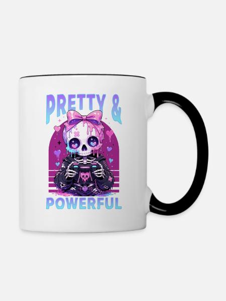 Pastel Goth Soft Goth Gaming Gamer - Tasse zweifarbig - Weiß/Schwarz
