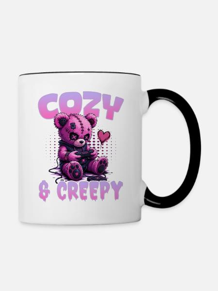 Pastel Goth Soft Goth Gaming Gamer - Tasse zweifarbig - Weiß/Schwarz