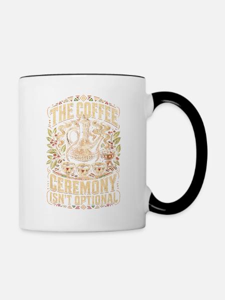 Äthiopien Äthiopisch Äthiopier - Tasse zweifarbig - Weiß/Schwarz