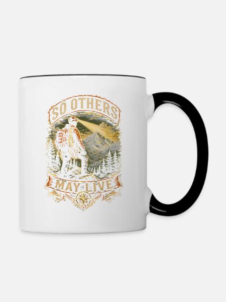 Rettungsteam So Others May Live - Tasse zweifarbig - Weiß/Schwarz