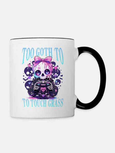 Pastel Goth Soft Goth Gaming Gamer - Tasse zweifarbig - Weiß/Schwarz
