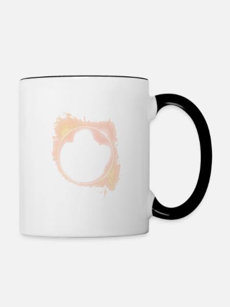 Feuerkreis Sonnenfinsternis - Tasse zweifarbig - Weiß/Schwarz