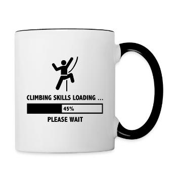 Climbing Skills Loading Please Wait - Contrasting Mug - white/black - Right