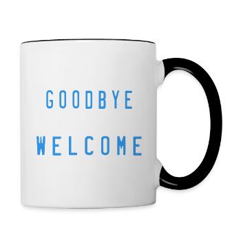 welcome 2023 - Mug contrasté - blanc/noir - Droite
