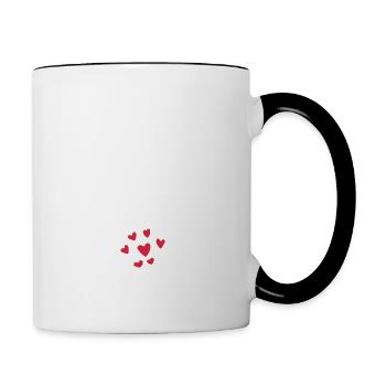 jamais sans mon barbu - Mug contrasté - blanc/noir - Droite