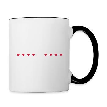 tata et Marraine, Marraine - Famille - Tata - Mug contrasté - blanc/noir - Droite