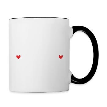 Meilleure Amie du Monde - Mug contrasté - blanc/noir - Droite