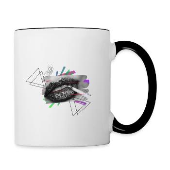 Trippy Lolly - Tasse zweifarbig - Weiß/Schwarz - Rechts
