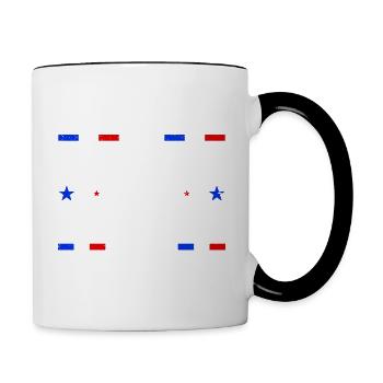 La Légende prend sa retraite 2023 - Mug contrasté - blanc/noir - Droite