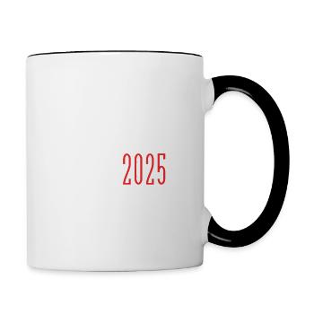 Opa 2025 - OPA - Tasse zweifarbig - Weiß/Schwarz - Rechts