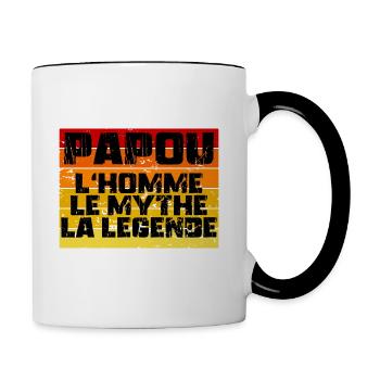 Papou Legend Myth Homme - Contrasting Mug - white/black - Right