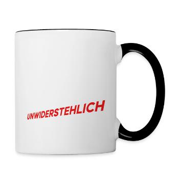 Männer die kochen sind unwiderstehlich - Tasse zweifarbig - Weiß/Schwarz - Rechts