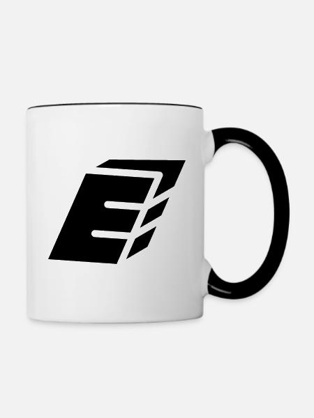 Zusammenfassung E-Brief - Tasse zweifarbig - Weiß/Schwarz