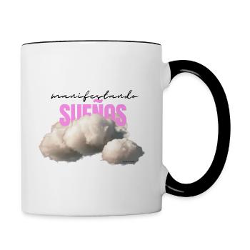 MANIFESTING DREAMS - Contrasting Mug - white/black - Right