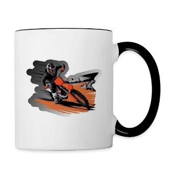 Dirt Speed - Contrasting Mug - white/black - Right