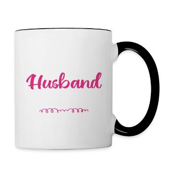 Raising My Husband Is Exhausting - Mug contrasté - blanc/noir - Droite