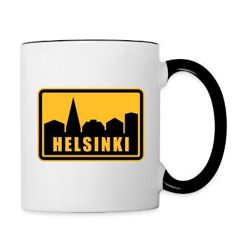 Helsinki - Tasse zweifarbig - Weiß/Schwarz - Rechts