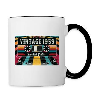 Vintage 1959 Limited Edition - Contrasting Mug - white/black - Right