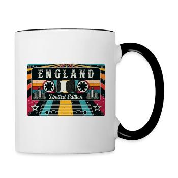 Vintage England Limited Edition - Contrasting Mug - white/black - Right