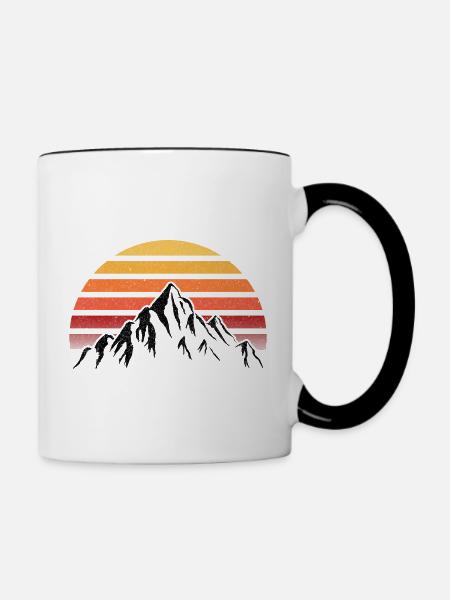 Rising Sun - Tasse zweifarbig - Weiß/Schwarz