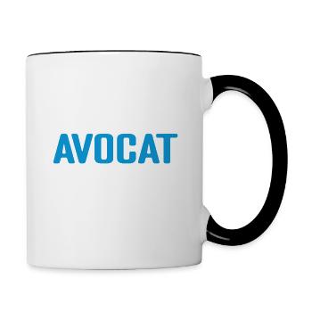 Futur Avocat Idée Cadeau Futur Avocat - Mug contrasté - blanc/noir - Droite