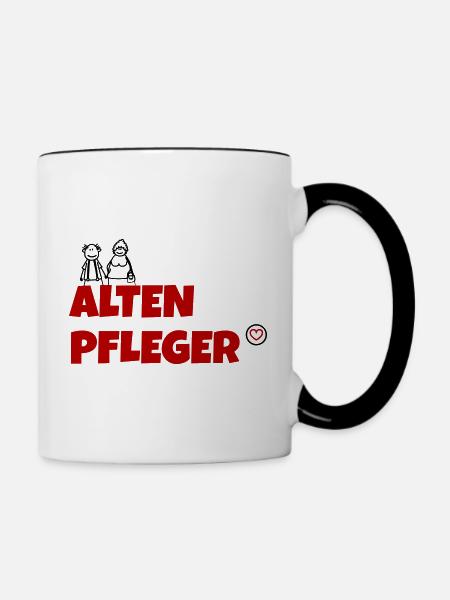 Altenpfleger - Tasse zweifarbig - Weiß/Schwarz
