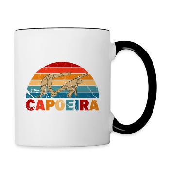 Capoeira - Tasse zweifarbig - Weiß/Schwarz - Rechts