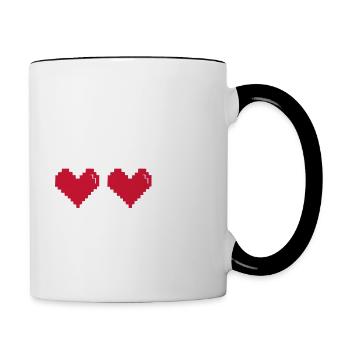 Les Jeux-Vidéos ont ruiné ma vie. - Mug contrasté - blanc/noir - Droite