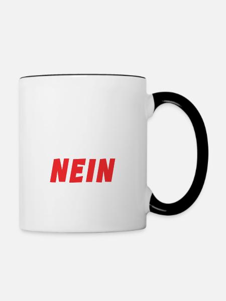 Klarer Durchblick - Tasse zweifarbig - Weiß/Schwarz