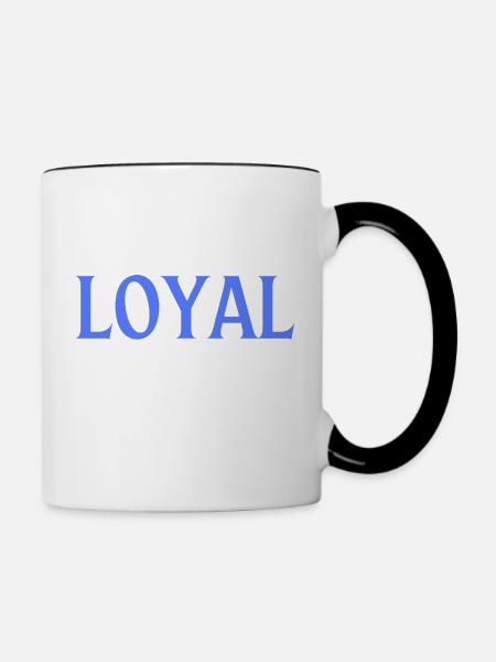 Loyal Loyalität - Tasse zweifarbig - Weiß/Schwarz