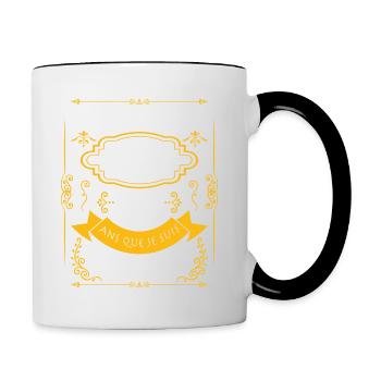 décembre, 38 Ans Que Je Suis Génial Anniversaire - Mug contrasté - blanc/noir - Droite