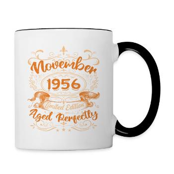 November 1956 Limitierte Auflage - Tasse zweifarbig - Weiß/Schwarz - Rechts