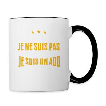 41 ans | Cadeau d'anniversaire | fête des pères - Mug contrasté - blanc/noir - Droite