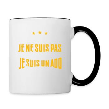 50 ans | Cadeau d'anniversaire | fête des pères - Mug contrasté - blanc/noir - Droite