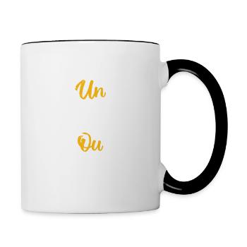 Un bonbon ou un sort - Mug contrasté - blanc/noir - Droite