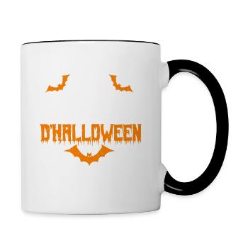 Ceci Est Mon costume d’halloween - Mug contrasté - blanc/noir - Droite