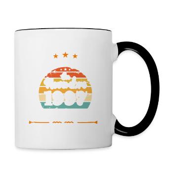 Les Légendes Sont Nées En Novembre 1997 - Mug contrasté - blanc/noir - Droite