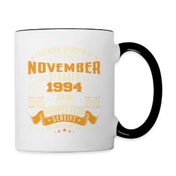 Im November 1994 geboren - Mug contrasté - blanc/noir - Droite