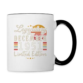 Legendary since December 1951 Limited Edition - Mug contrasté - blanc/noir - Droite