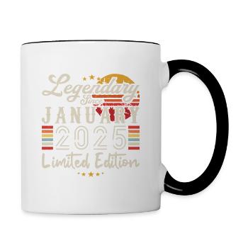 Legendary since January 2025 Limited Edition - Contrasting Mug - white/black - Right