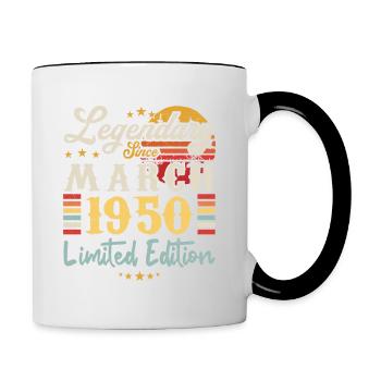 Legendary Since March 1950 - Limited Edition - Mug contrasté - blanc/noir - Droite