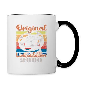 Original limitierte Auflage von 2000 - Tasse zweifarbig - Weiß/Schwarz - Rechts