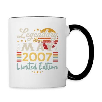 Legendary since May 2007 Limited Edition - Mug contrasté - blanc/noir - Droite