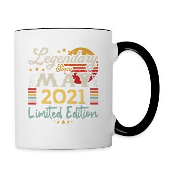 Legendary since May 2021 Limited Edition - Contrasting Mug - white/black - Right