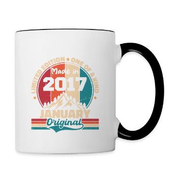 Birthday Gift January 2017 Limited Edition - Contrasting Mug - white/black - Right