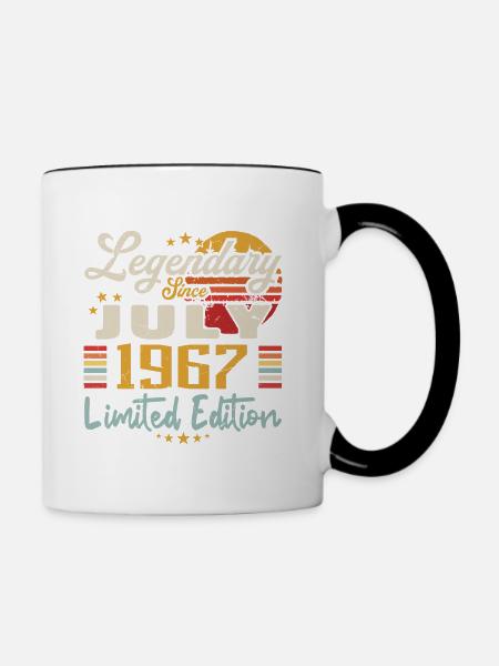 Juli 1967 Jubiläum - Limited Edition | 1967 - Tasse zweifarbig - Weiß/Schwarz