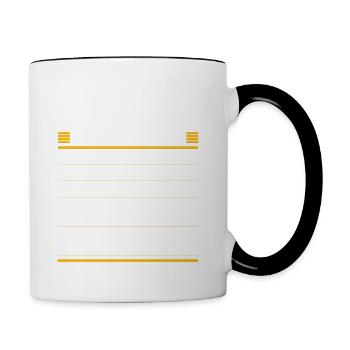 Cuisinier Idée Cadeau Humour pour Cuisinier - Mug contrasté - blanc/noir - Droite
