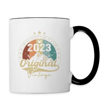 Original Jahrgang 2023 Limited Edition 2023 - Tasse zweifarbig - Weiß/Schwarz - Rechts