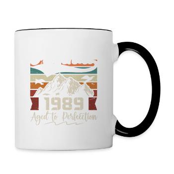 1989 - Gift born in 1989 - Contrasting Mug - white/black - Right